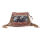 Arne Leather & Hairon Fringe Shoulder Bag