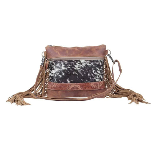 Arne Leather & Hairon Fringe Shoulder Bag