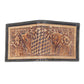 Western Hand Tooled Leather Horse Bifold Wallet