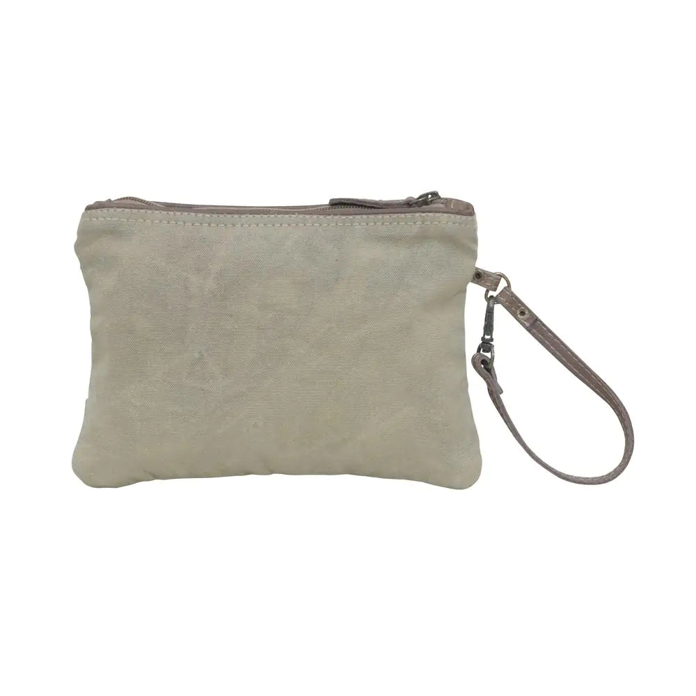 Tan Sel de Mer Wristlet Pouch