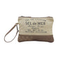 Tan Sel de Mer Wristlet Pouch