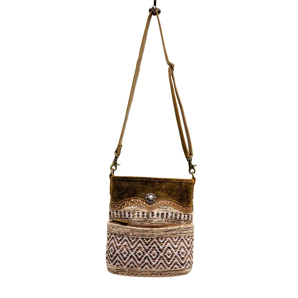 Bolso de hombro tipo tote occidental Mittle Tweed