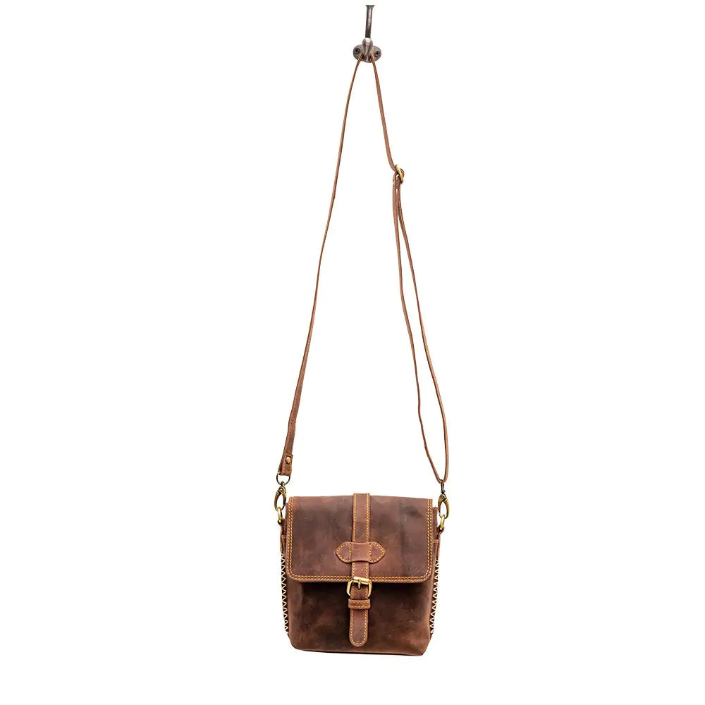 Ioga Leather Crossbody Shoulder Bag