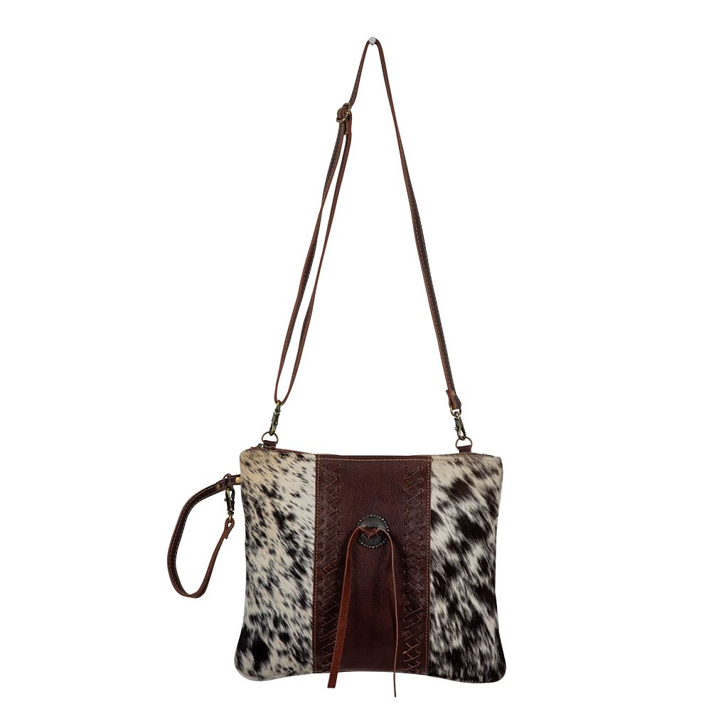 Rosalinda Leather & Hairon Shoulder Crossbody Bag