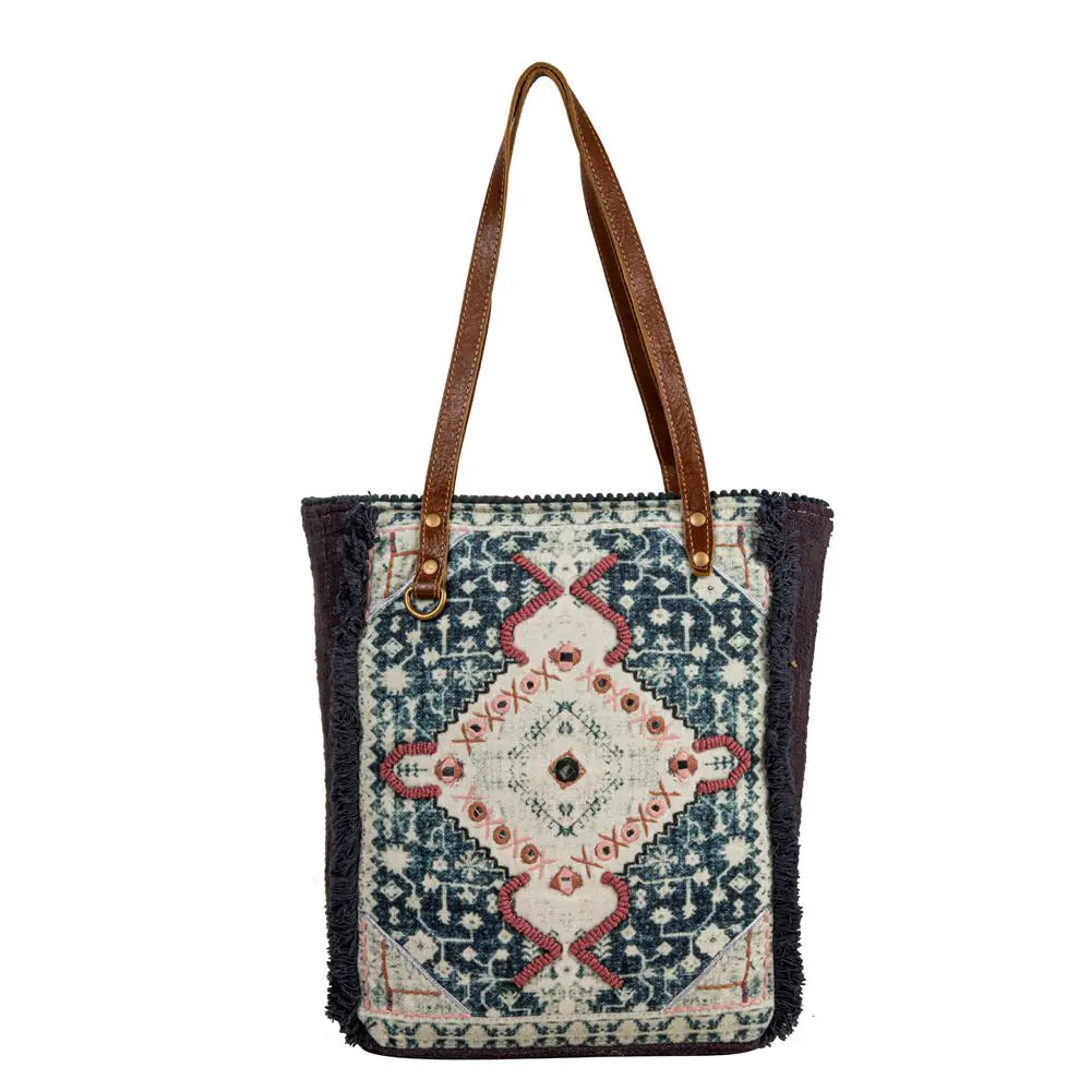 Homestyle Embroidered Tote Bag