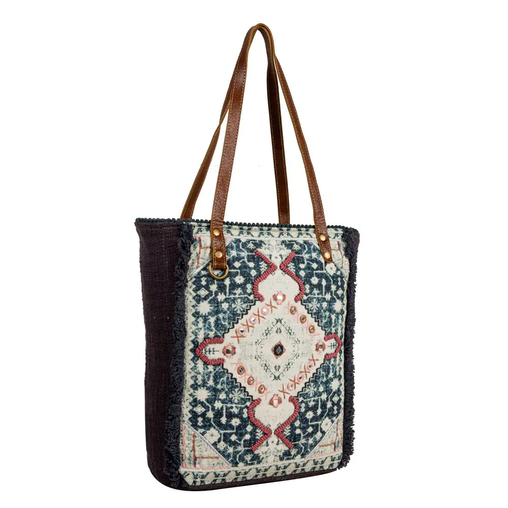 Homestyle Embroidered Tote Bag