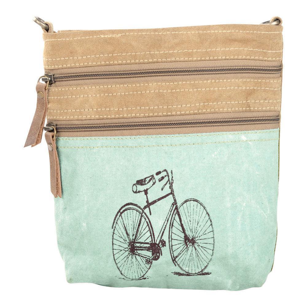 1966 Bike Double Zipper Crossbody Bag from Brooklyn Bag at Moosestrum.com