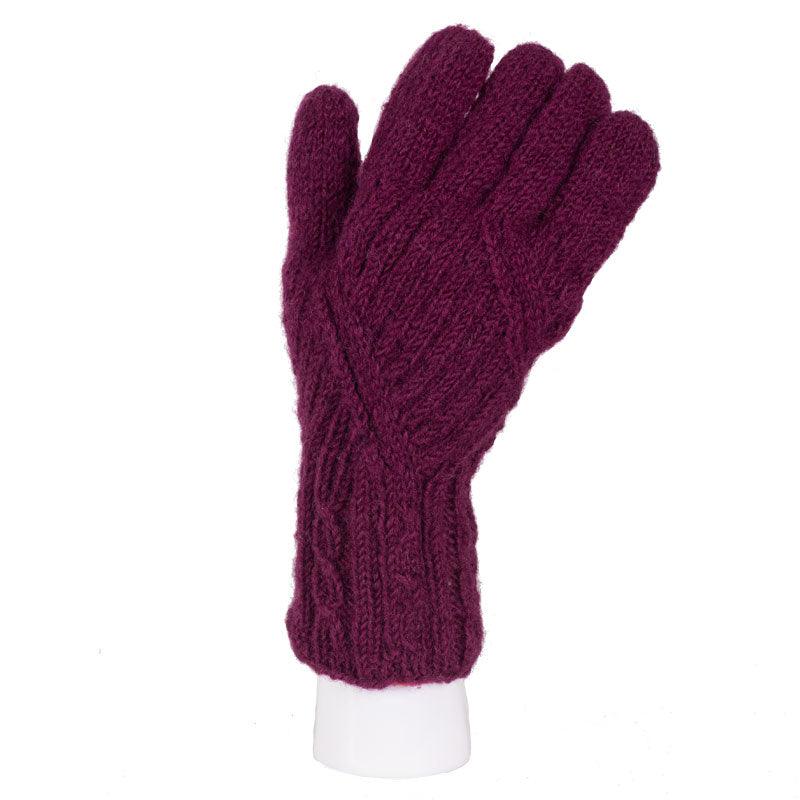 Australian Merino Wool Cable Gloves from Brooklyn Bag at Moosestrum.com