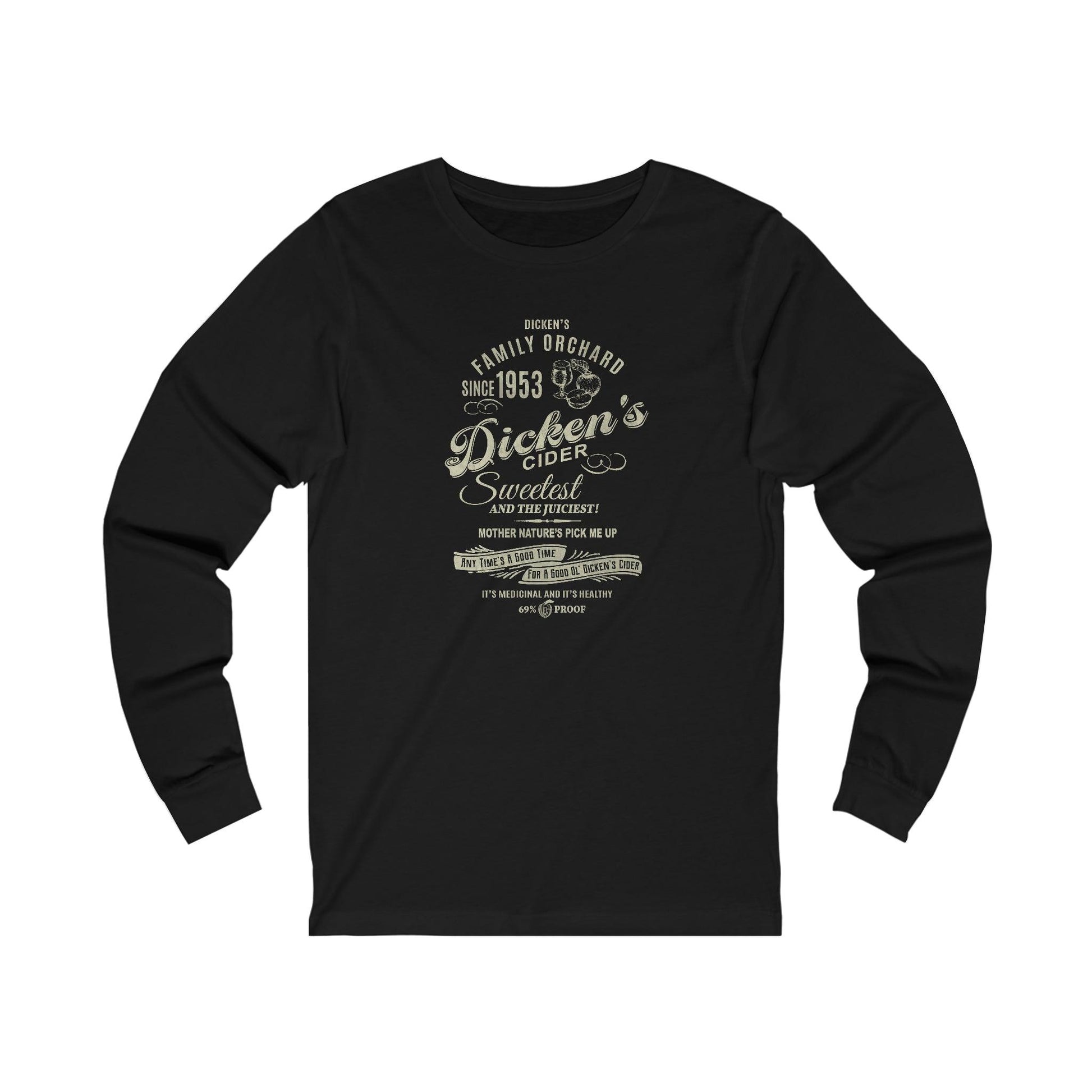 Dicken's Cider Unisex Long Sleeve Tee from Moosestrum at Moosestrum.com