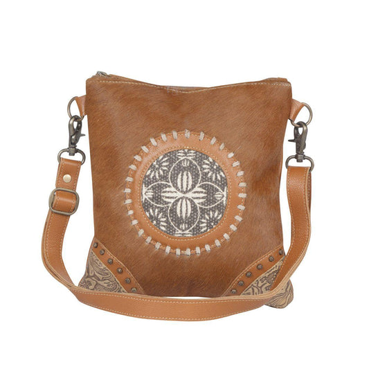 Fidato Medallion Hairon Shoulder Bag from Brooklyn Bag at Moosestrum.com