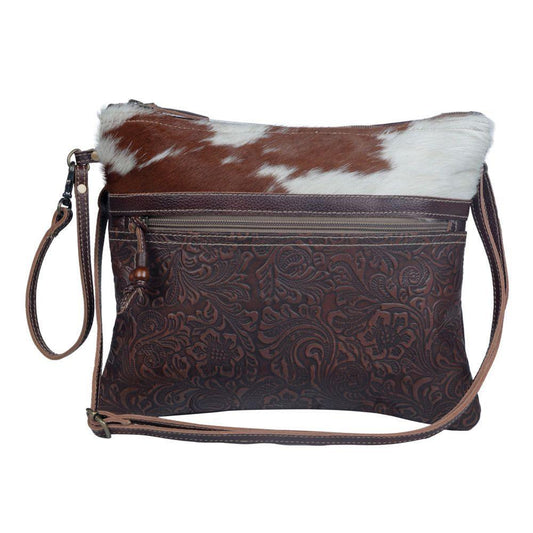 Halcyon Embossed Leather & Hairon Small Crossbody Bag from Brooklyn Bag at Moosestrum.com