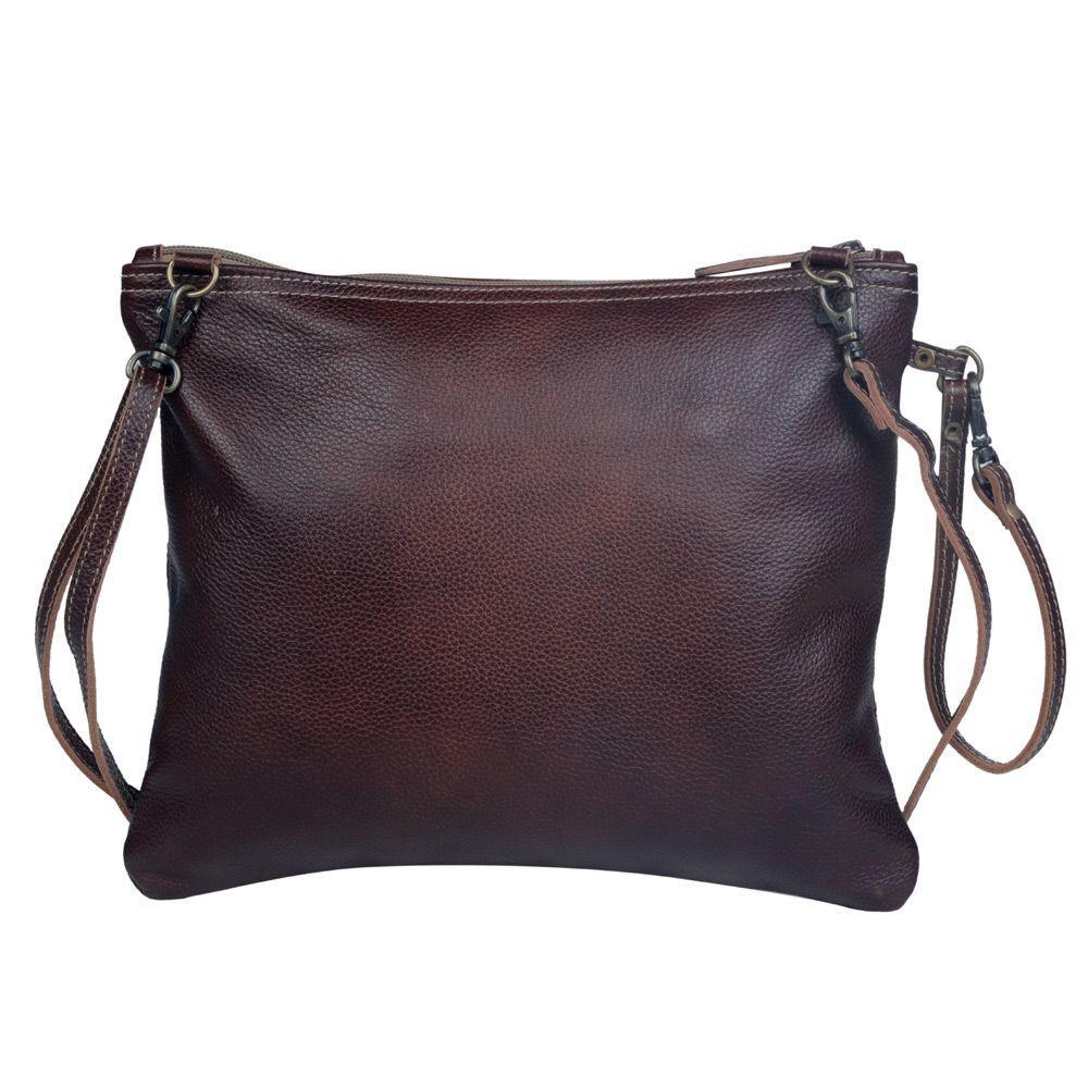 Halcyon Embossed Leather & Hairon Small Crossbody Bag from Brooklyn Bag at Moosestrum.com