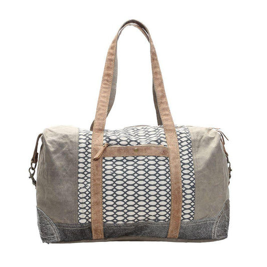 Honeycomb Canvas Weekender Bag from Brooklyn Bag at Moosestrum.com