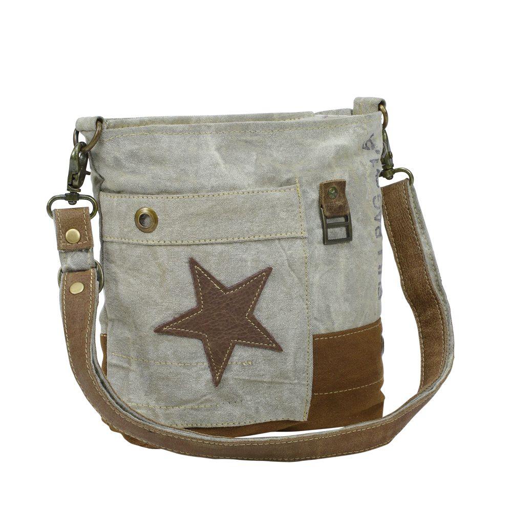 Leather Star Crossbody Bag from Brooklyn Bag at Moosestrum.com