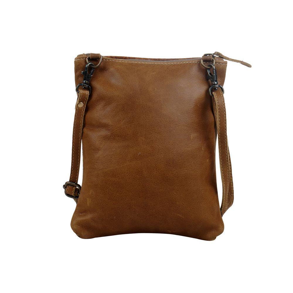 Solemnly Embossed Leather & Hairon Small Crossbody Bag from Brooklyn Bag at Moosestrum.com